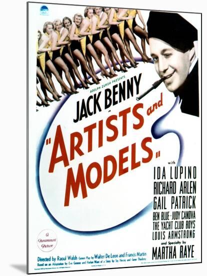 Artists and Models - Movie Poster Reproduction-null-Mounted Photo