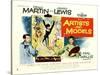 Artists and Models, UK Movie Poster, 1955-null-Stretched Canvas