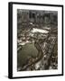 Artists Christo and Jeanne-Claude's the Gates Wind Their Way Through Central Park in New York-null-Framed Premium Photographic Print