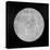 Artists Concept of a Full Moon in the Universe at Night-null-Stretched Canvas