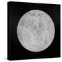 Artists Concept of a Full Moon in the Universe at Night-null-Stretched Canvas