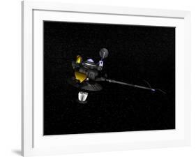 Artists Concept of the Galileo Spacecraft in Orbit-null-Framed Art Print