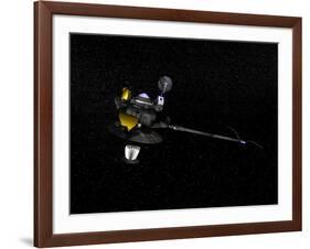 Artists Concept of the Galileo Spacecraft in Orbit-null-Framed Art Print