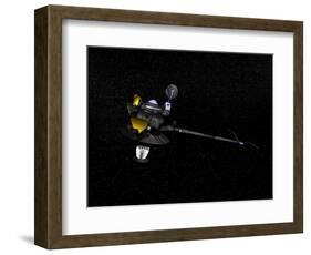 Artists Concept of the Galileo Spacecraft in Orbit-null-Framed Art Print