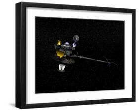 Artists Concept of the Galileo Spacecraft in Orbit-null-Framed Art Print