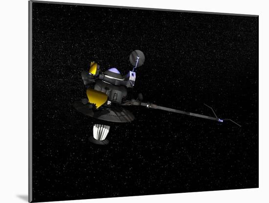 Artists Concept of the Galileo Spacecraft in Orbit-null-Mounted Art Print