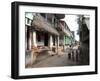 Artists Houses with Thatched Roofs in Main Street of Artists' Village, Raghurajpur, Orissa, Inda-Annie Owen-Framed Photographic Print