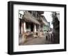 Artists Houses with Thatched Roofs in Main Street of Artists' Village, Raghurajpur, Orissa, Inda-Annie Owen-Framed Photographic Print