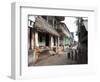 Artists Houses with Thatched Roofs in Main Street of Artists' Village, Raghurajpur, Orissa, Inda-Annie Owen-Framed Photographic Print