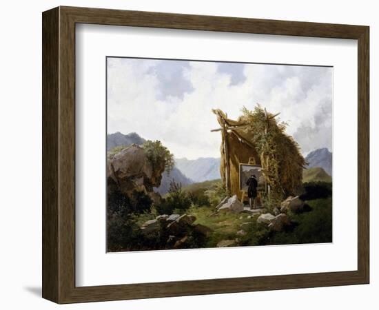Artists in Countryside, 1857-1858-Carlo Ademollo-Framed Giclee Print