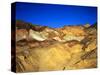 Artists Palatte a Rainbow of Colors at Edge of Black Mountains, Death Valley National Park, CA-Bernard Friel-Stretched Canvas