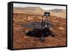 Artists Rendition of Mars Rover-Stocktrek Images-Framed Stretched Canvas