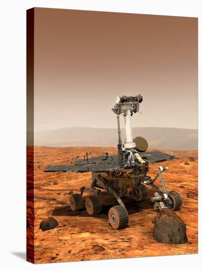 Artists Rendition of Mars Rover-Stocktrek Images-Stretched Canvas