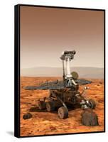 Artists Rendition of Mars Rover-Stocktrek Images-Framed Stretched Canvas