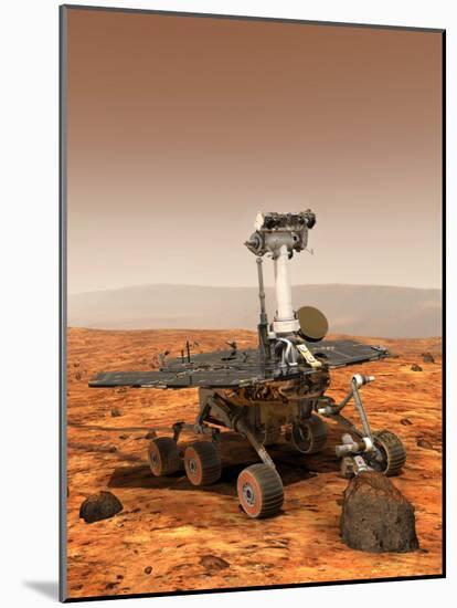 Artists Rendition of Mars Rover-Stocktrek Images-Mounted Photographic Print