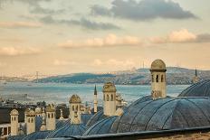 View of Dome of the Mosque, Istanbul, Turkey-artjazz-Photographic Print