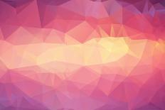 Abstract Triangle Geometrical Multicolored Background-artnis-Art Print