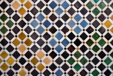 Colorful Tiles, Arabic Style, In The Alhambra, Granada-ArtOfPhoto-Mounted Art Print