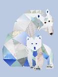 Polar Bears Gray-Artpoptart-Giclee Print