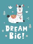 Dream Big, Llama!-Artrise-Mounted Art Print