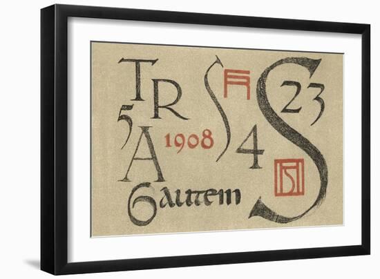 Arts and Crafts Font-null-Framed Art Print