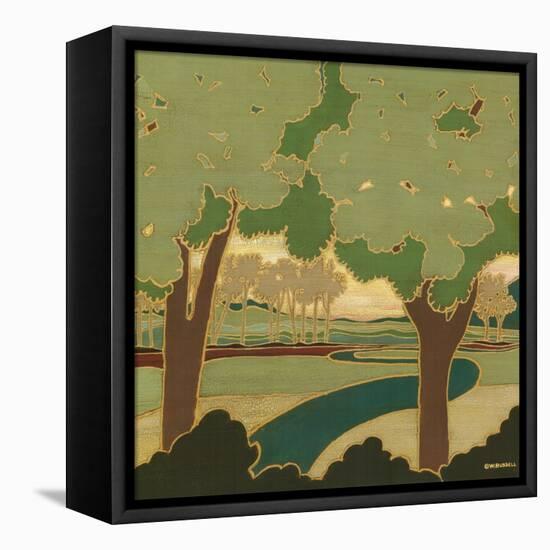 Arts and Crafts Landscape I-Wendy Russell-Framed Stretched Canvas