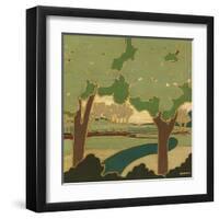 Arts and Crafts Landscape I-Wendy Russell-Framed Art Print