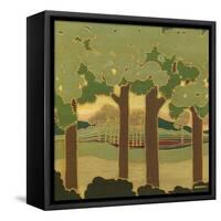 Arts and Crafts Landscape II-Wendy Russell-Framed Stretched Canvas
