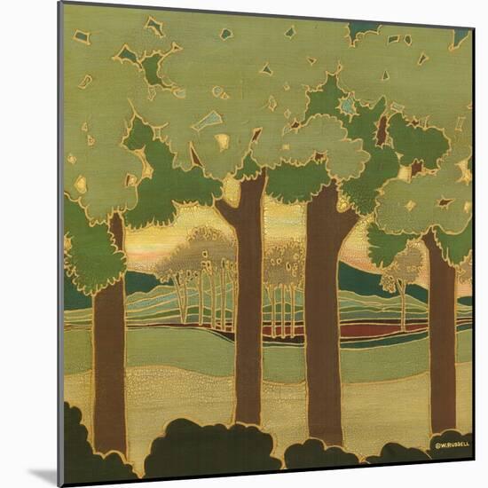 Arts and Crafts Landscape II-Wendy Russell-Mounted Art Print