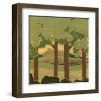 Arts and Crafts Landscape II-Wendy Russell-Framed Art Print