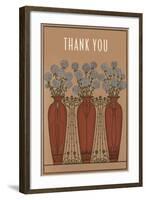 Arts and Crafts Thank You Card-null-Framed Art Print