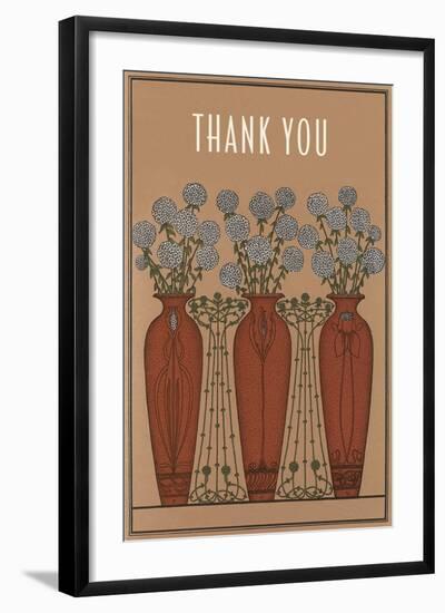 Arts and Crafts Thank You Card-null-Framed Art Print