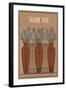 Arts and Crafts Thank You Card-null-Framed Art Print