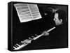 Arturo Benedetti Michelangeli at the Piano-null-Framed Stretched Canvas