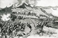 WW1 - Anzacs Fighting Near the Krithia Heights, Gallipoli-Arturo Bianchini-Stretched Canvas