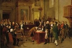 Signing of the Declaration of Independence-Arturo Michelena-Stretched Canvas