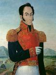 Simon Bolivar Honoring the Flag after Battle of Carabobo, June 24, 1821-Arturo Michelena-Mounted Giclee Print