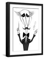 Arturo Toscanini, Italian conductor, caricature-Neale Osborne-Framed Giclee Print