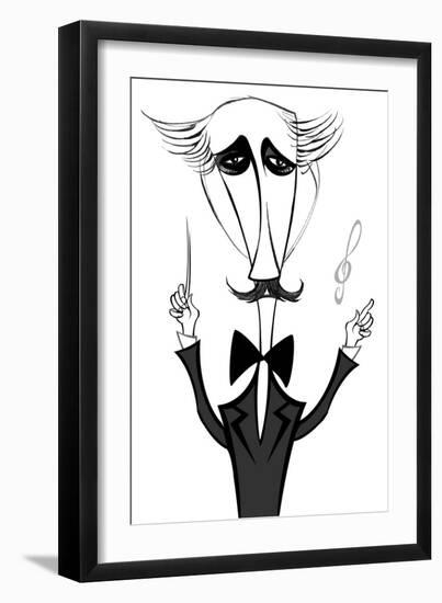 Arturo Toscanini, Italian conductor, caricature-Neale Osborne-Framed Giclee Print