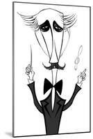 Arturo Toscanini, Italian conductor, caricature-Neale Osborne-Mounted Giclee Print