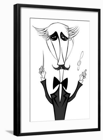 Arturo Toscanini, Italian conductor, caricature-Neale Osborne-Framed Giclee Print