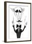 Arturo Toscanini, Italian conductor, caricature-Neale Osborne-Framed Giclee Print