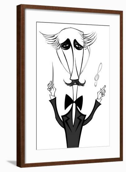 Arturo Toscanini, Italian conductor, caricature-Neale Osborne-Framed Giclee Print