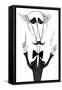 Arturo Toscanini, Italian conductor, caricature-Neale Osborne-Framed Stretched Canvas