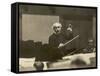 Arturo Toscanini Italian Conductor Known for His Dynamic Style Conducting in 1936-null-Framed Stretched Canvas