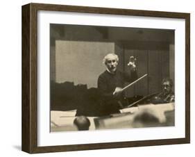 Arturo Toscanini Italian Conductor Known for His Dynamic Style Conducting in 1936-null-Framed Photographic Print