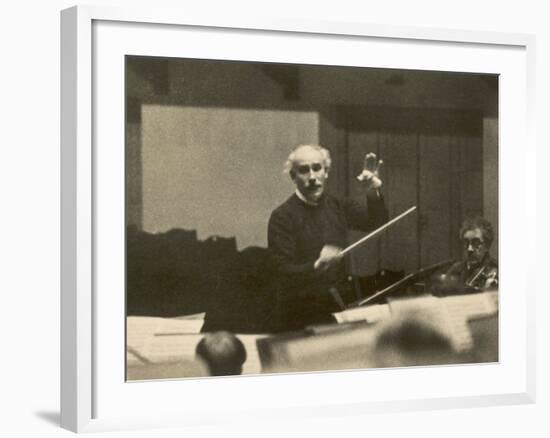 Arturo Toscanini Italian Conductor Known for His Dynamic Style Conducting in 1936-null-Framed Photographic Print