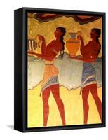 Artwork in Heraklion Knossos Palace, Greece-Bill Bachmann-Framed Stretched Canvas