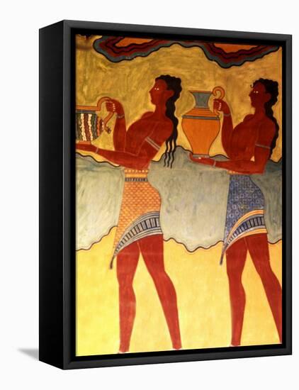Artwork in Heraklion Knossos Palace, Greece-Bill Bachmann-Framed Stretched Canvas