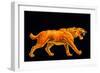 Artwork of a Sabre-toothed Cat (Smilodon Sp.)-Joe Tucciarone-Framed Premium Photographic Print